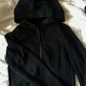 Lululemon full zip scuba hoodie black